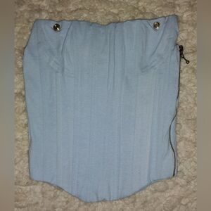 Boys Lie baby blue corset top